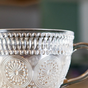Large Embossed Tea/Coffee Mug 430ml - 3pcs
