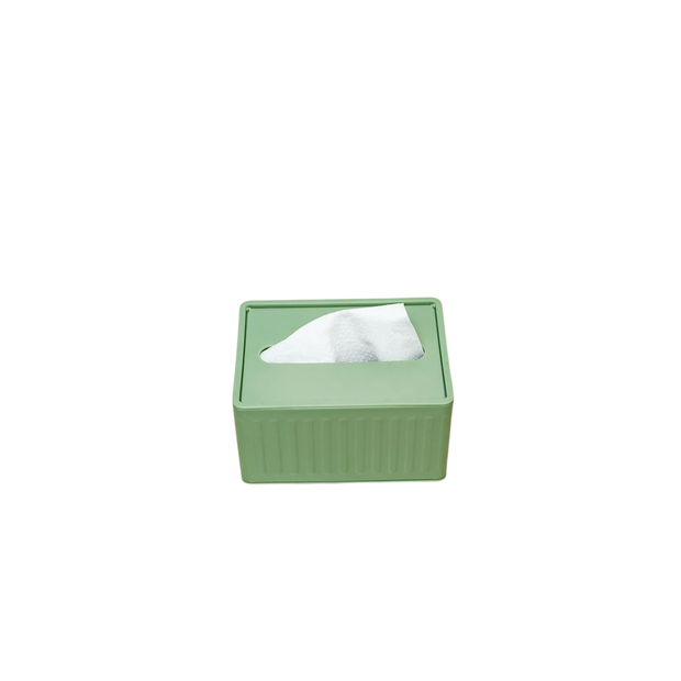 Stainless Steel Tissue Box – Sage Green