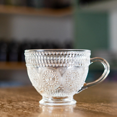 Large Embossed Tea/Coffee Mug 430ml - 3pcs