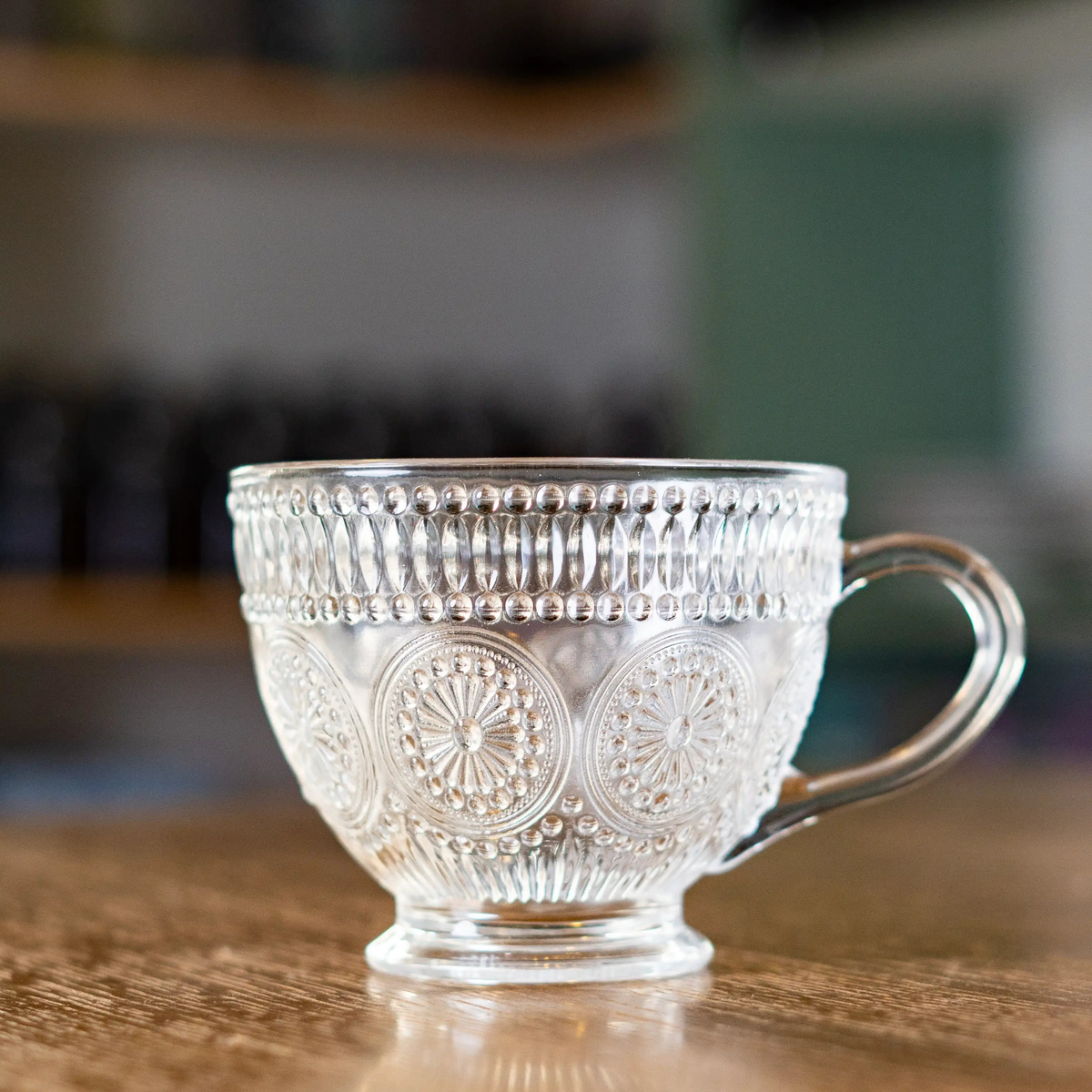 Large Embossed Tea/Coffee Mug 430ml - 3pcs