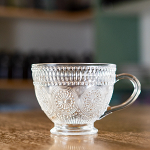 Large Embossed Tea/Coffee Mug 430ml - 3pcs