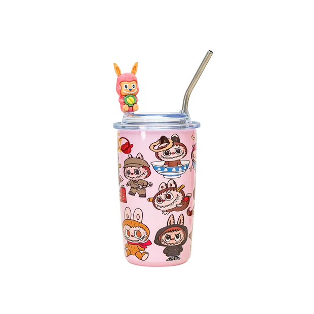 Labubu Inspired Stainless Steel Coffee Cup - 600ml
