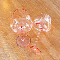 Élan Blush Red Wine Glass - Set of 2