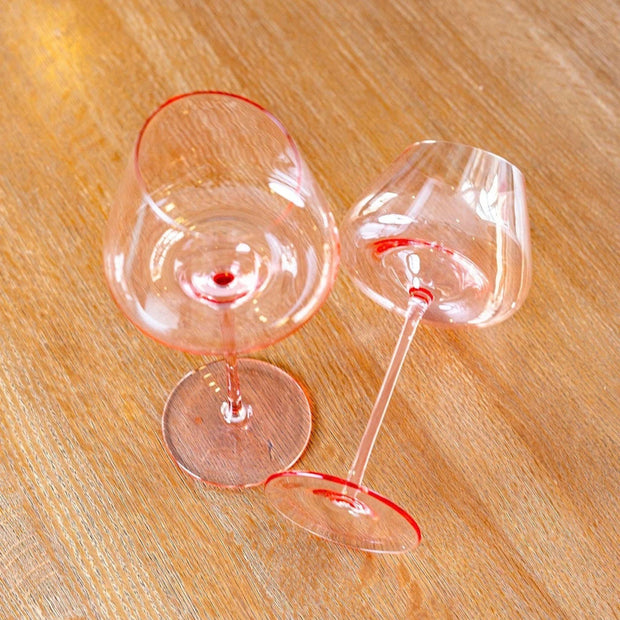 Élan Blush Red Wine Glass - Set of 2