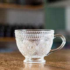 Large Embossed Tea/Coffee Mug 430ml - 3pcs