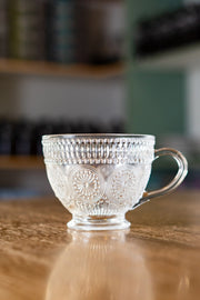 Large Embossed Tea/Coffee Mug 430ml - 3pcs