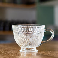 Large Embossed Tea/Coffee Mug 430ml - 3pcs