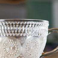 Large Embossed Tea/Coffee Mug 430ml - 3pcs