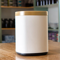 Ivory White Cylindrical Dustbin