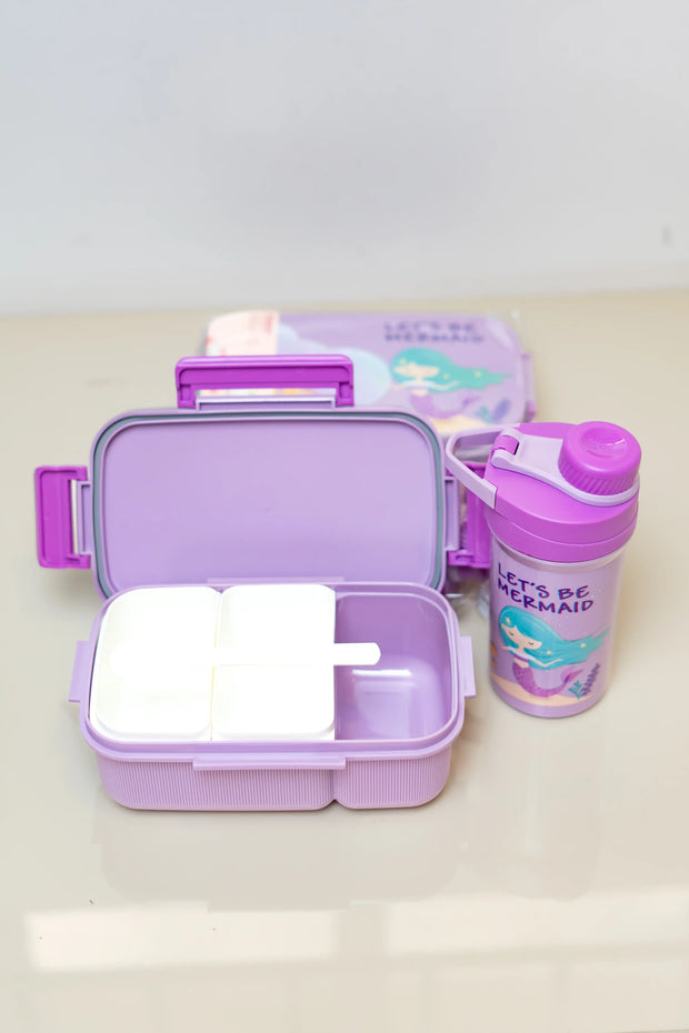 Bento Box 3 Compartment & Water Bottle Set