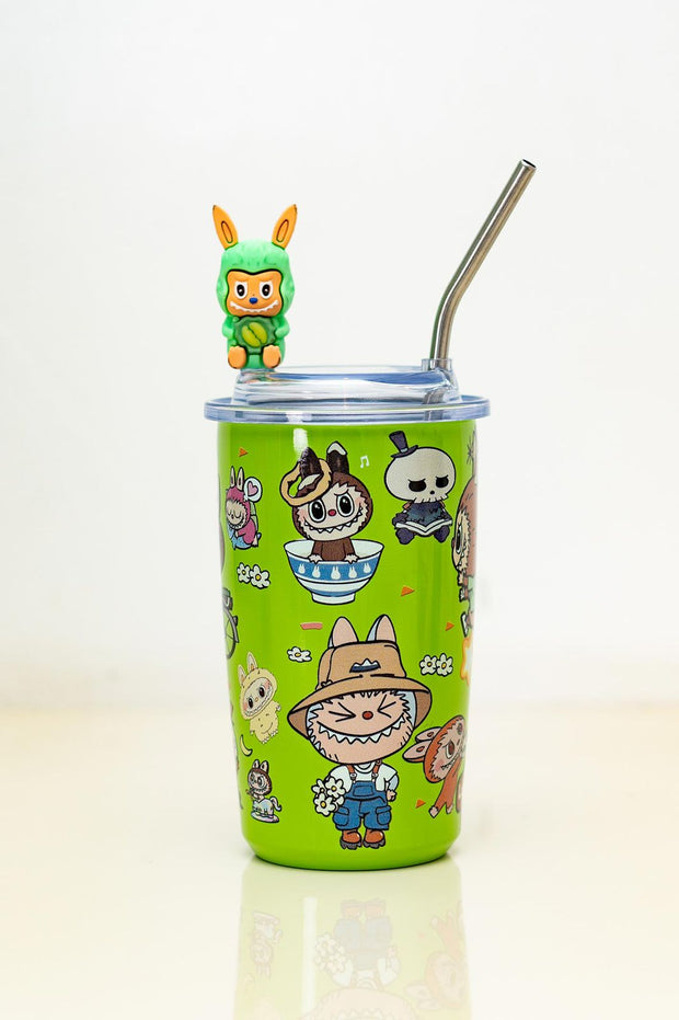 Labubu Inspired Stainless Steel Coffee Cup - 600ml