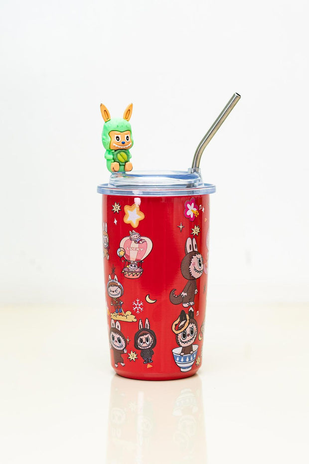 Labubu Inspired Stainless Steel Coffee Cup - 600ml
