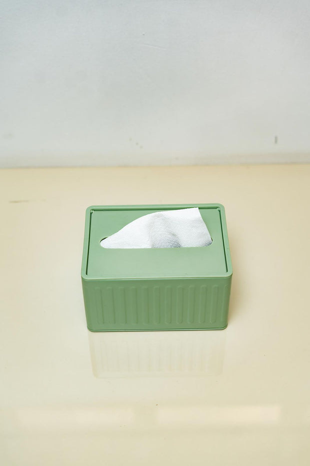 Stainless Steel Tissue Box – Sage Green